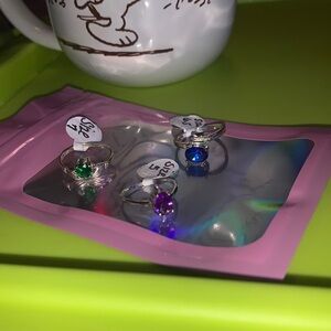 925 set of 3 Rings New